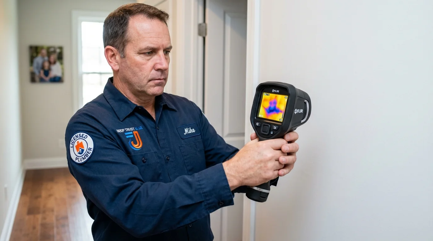 Thermal imaging leak detection by Johns Plumbing LLC in Springdale